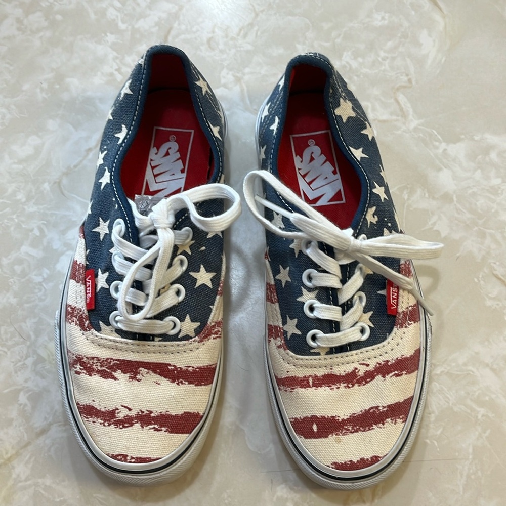 Vans American flag sneakers